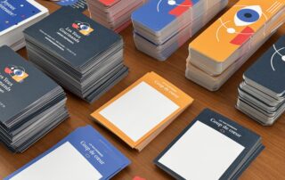 Signets et cartes pour une librairie à Bruxelles
